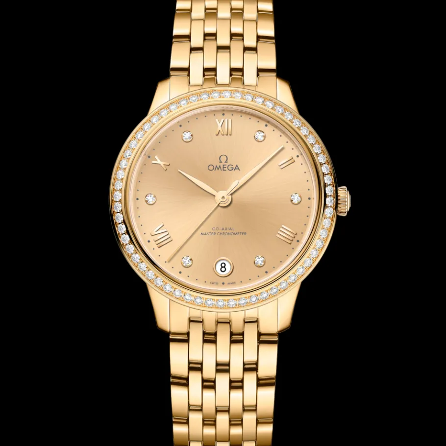 34 mm, or jaune sur or jaune|OMEGA Fashion