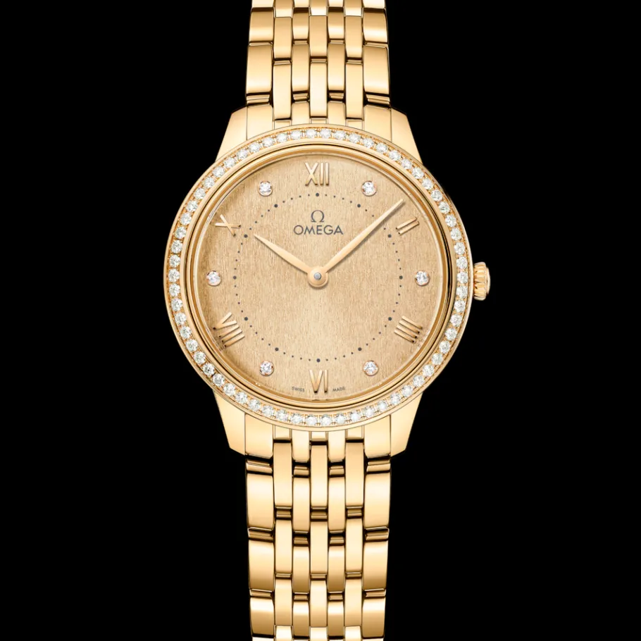 30 mm, or jaune sur or jaune|OMEGA Fashion