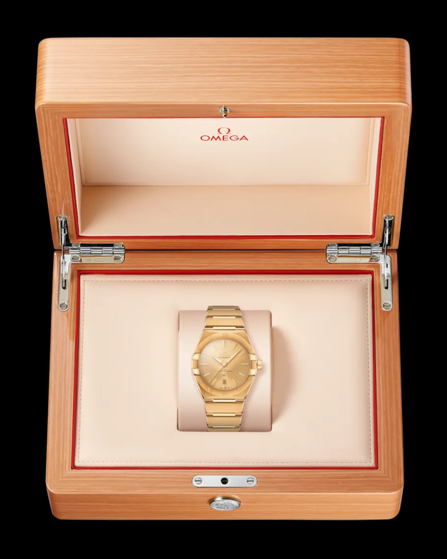 39 mm, or jaune sur or jaune|OMEGA Hot