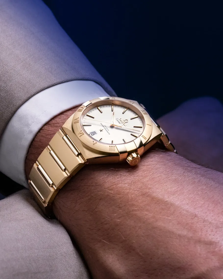 39 mm, or jaune sur or jaune|OMEGA Outlet