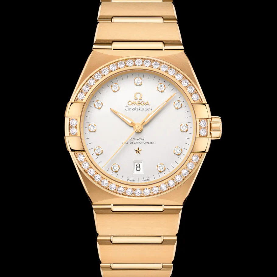 39 mm, or jaune sur or jaune|OMEGA Hot