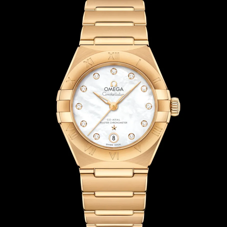 29 mm, or jaune sur or jaune|OMEGA Online