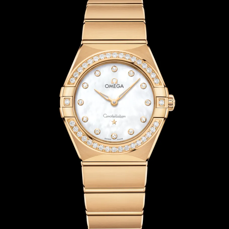 28 mm, or jaune sur or jaune|OMEGA Outlet