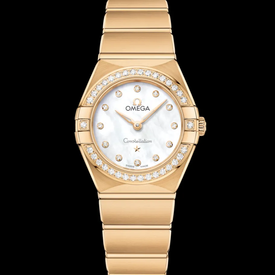 25 mm, or jaune sur or jaune|OMEGA New