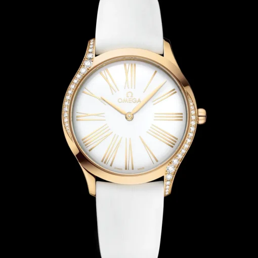 36 mm, or Moonshine™ sur bracelet caoutchouc|OMEGA Fashion