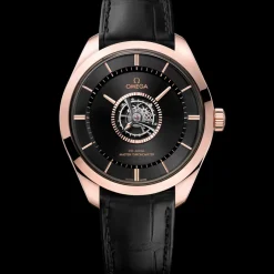 43 mm, or Sedna™ ‑ Canopus Gold™ sur bracelet en cuir|OMEGA Fashion