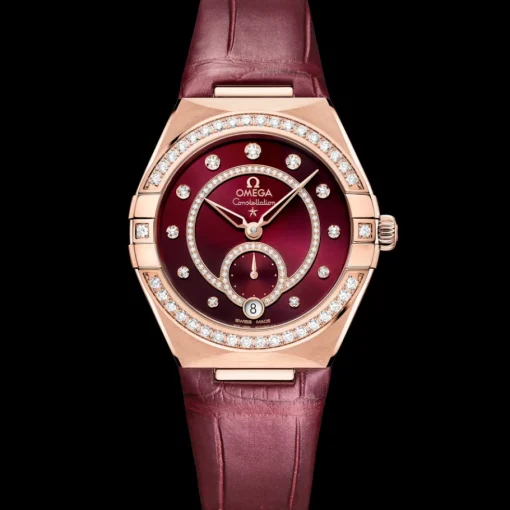 34 mm, or Sedna™ sur bracelet en cuir|OMEGA Outlet