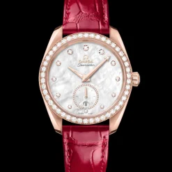 38 mm, or Sedna™ sur bracelet en cuir|OMEGA Hot