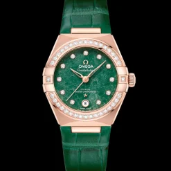 29 mm, or Sedna™ sur bracelet en cuir|OMEGA New