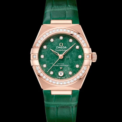 29 mm, or Sedna™ sur bracelet en cuir|OMEGA New