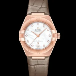 29 mm, or Sedna™ sur bracelet en cuir|OMEGA Hot
