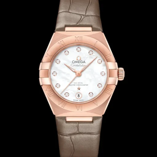 29 mm, or Sedna™ sur bracelet en cuir|OMEGA Hot