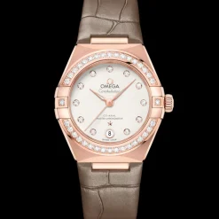 29 mm, or Sedna™ sur bracelet en cuir|OMEGA Hot