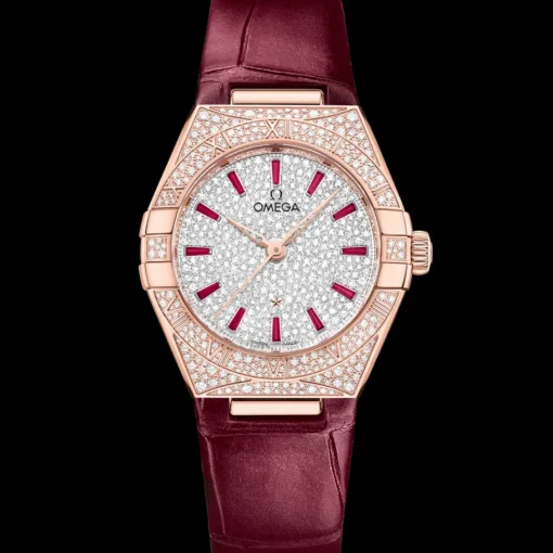 29 mm, or Sedna™ sur bracelet en cuir|OMEGA Discount