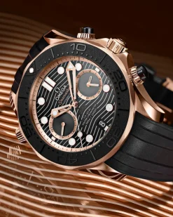 44 mm, or Sedna™ sur bracelet caoutchouc|OMEGA Discount
