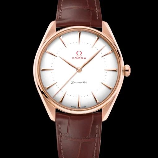 39,5 mm, or Sedna™ sur bracelet en cuir|OMEGA Clearance