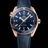 43,5 mm, or Sedna™ sur bracelet en cuir doublé de caoutchouc|OMEGA Best