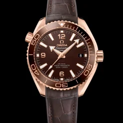 39,5 mm, or Sedna™ sur bracelet en cuir doublé de caoutchouc|OMEGA Online