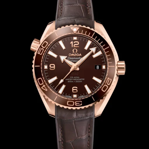 39,5 mm, or Sedna™ sur bracelet en cuir doublé de caoutchouc|OMEGA Online