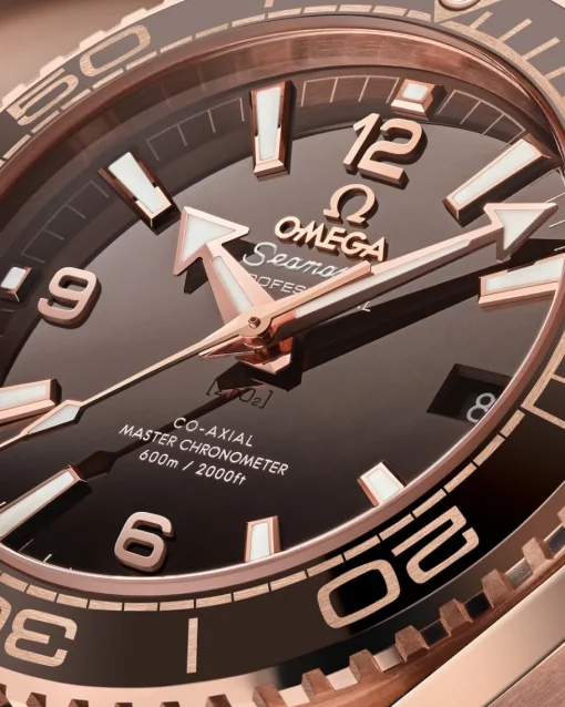 39,5 mm, or Sedna™ sur bracelet en cuir doublé de caoutchouc|OMEGA Online