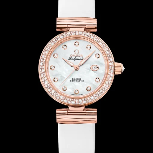 34 mm, or Sedna™ sur bracelet en cuir|OMEGA New