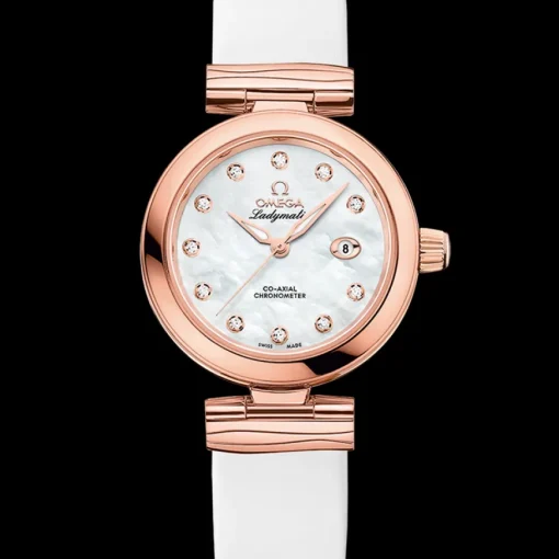 34 mm, or Sedna™ sur bracelet en cuir|OMEGA Sale