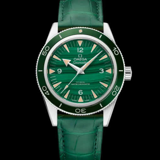 41 mm, platine sur bracelet en cuir|OMEGA Online