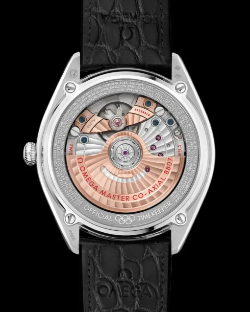39,5 mm, platine sur bracelet en cuir|OMEGA Fashion