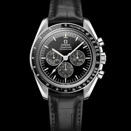 42 mm, platine sur bracelet en cuir|OMEGA Outlet