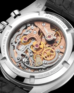 42 mm, platine sur bracelet en cuir|OMEGA Outlet