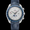 44,25 mm, platine sur bracelet en cuir|OMEGA Fashion