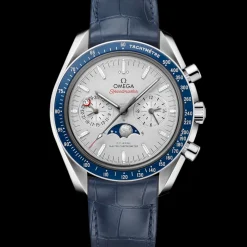 44,25 mm, platine sur bracelet en cuir|OMEGA Fashion