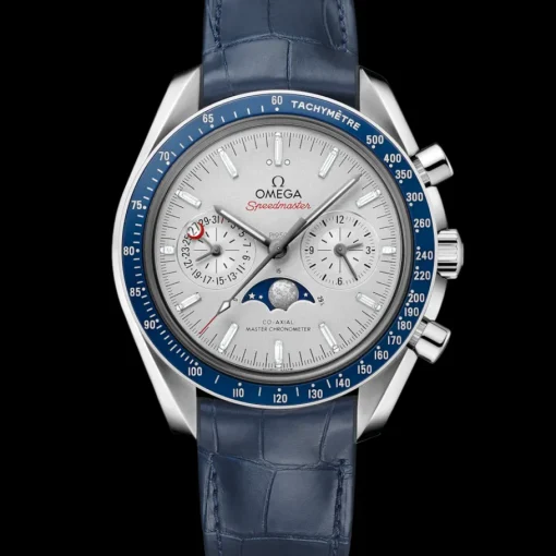 44,25 mm, platine sur bracelet en cuir|OMEGA Fashion