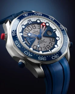 46,75 mm, titane sur bracelet caoutchouc|OMEGA Discount