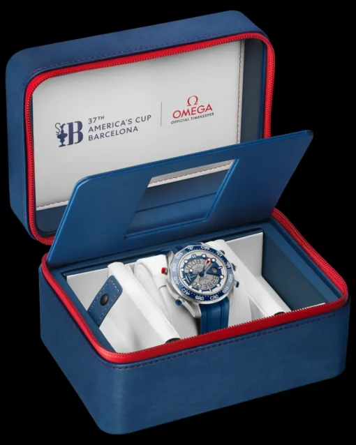46,75 mm, titane sur bracelet caoutchouc|OMEGA Discount