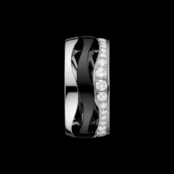 Pendentif, or blanc 18k, céramique, diamants|OMEGA Hot