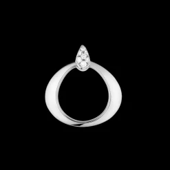 Pendentif, or blanc 18k, diamants|OMEGA Discount