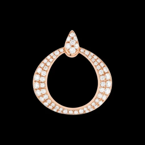 Pendentif, or rouge 18k, diamants|OMEGA New