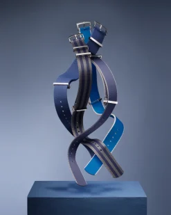 Polyamide, gris et bleu à 5 rayures|OMEGA Discount