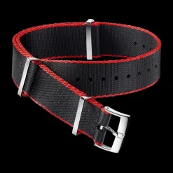 Polyamide, noir avec bordure rouge|OMEGA Clearance